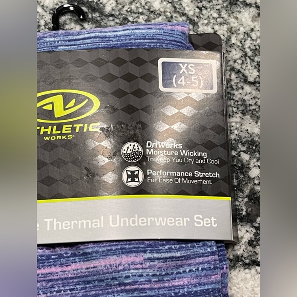Athletic Works Girls Thermal Set XS 4-5 - Picture 6 of 10